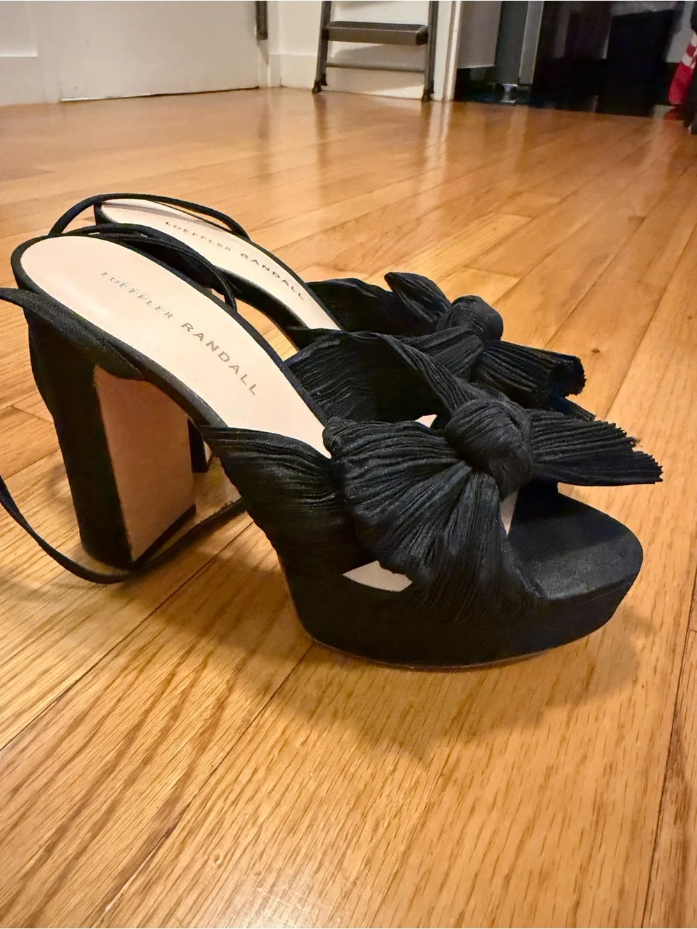 Loeffler Randall Natalia Black Platform Bow Heel